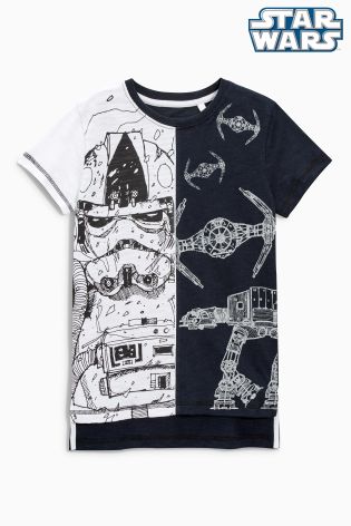 Black/White Star Wars T-Shirt (3-14yrs)